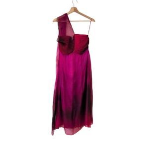 NWT Anthropologie Plenty Tracy Reese Halter Midi Dress Small Pink Rose Formal